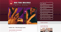Desktop Screenshot of maithaimassage.ie