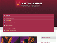 Tablet Screenshot of maithaimassage.ie